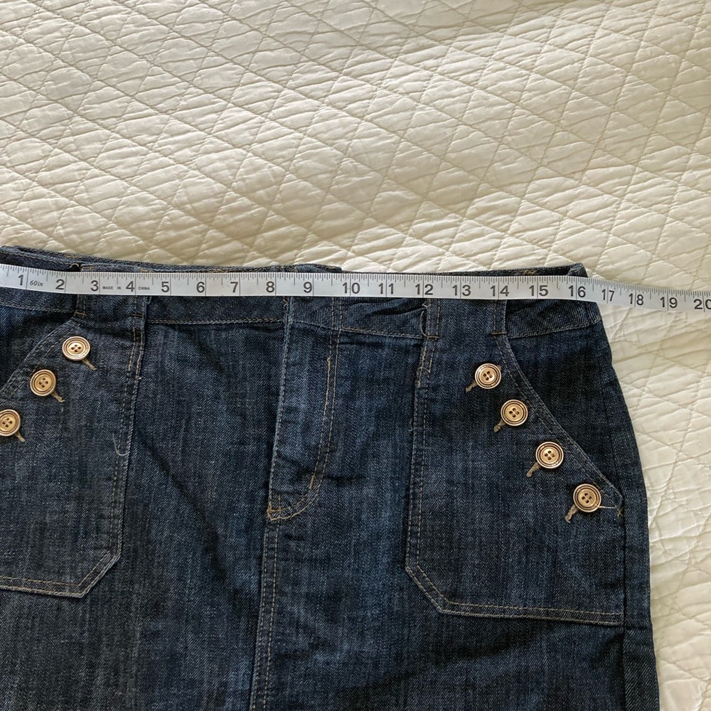 Denim Stretch Pencil Skirt - Picture 5 of 6